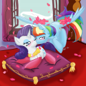 42424_roses_for_the_sleeping_beauty__pony_commish__by_moonlighttiger-d4wx09e.